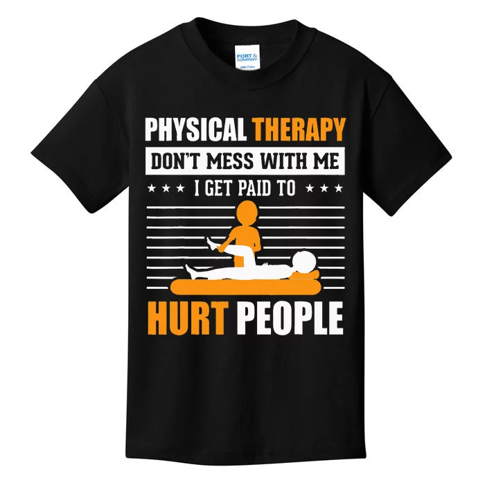 Funny PT Physical Therapy Gift Therapist Month Kids T-Shirt