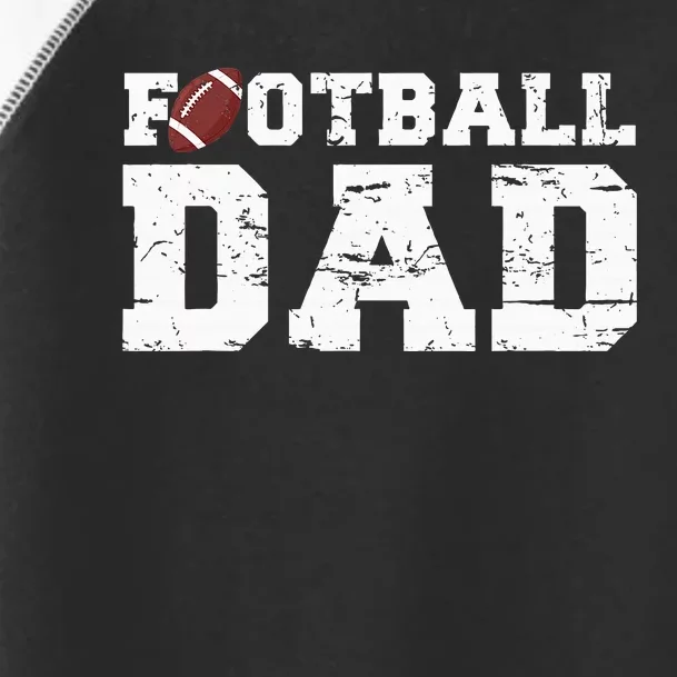 Football Papa Proud Football Dad Toddler Fine Jersey T-Shirt