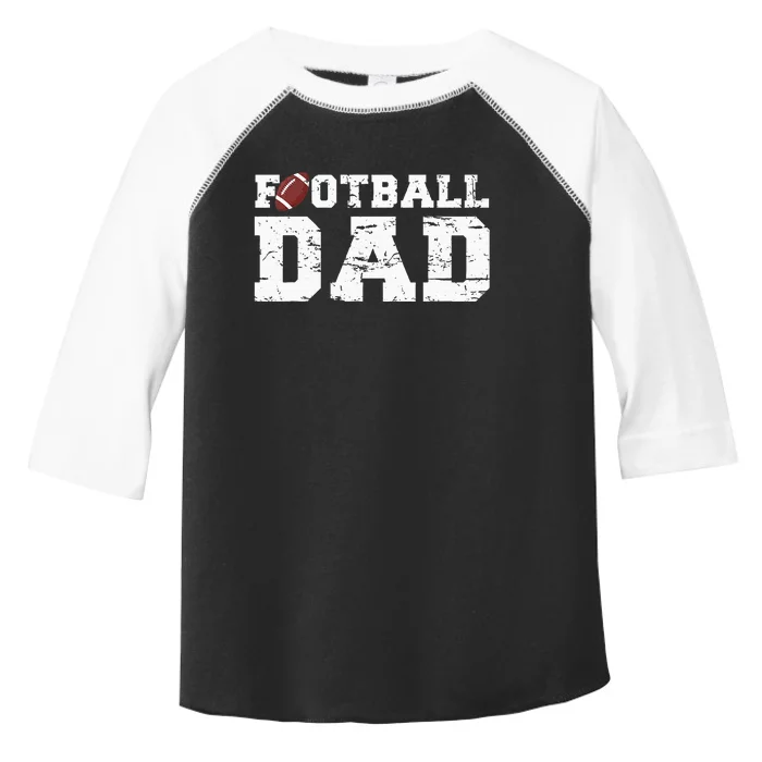 Football Papa Proud Football Dad Toddler Fine Jersey T-Shirt