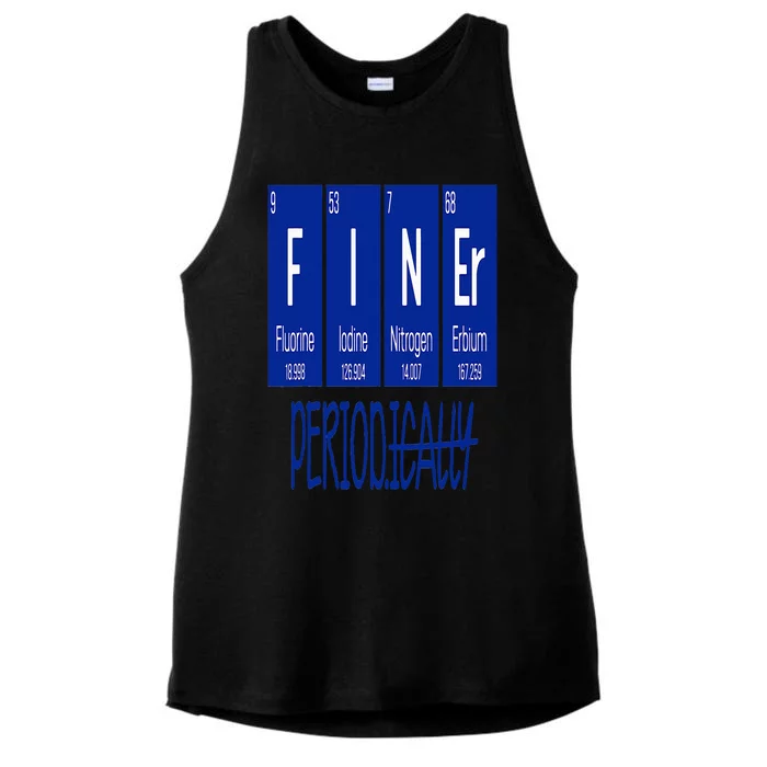 Finer Period Periodical Table Life Zeta Phi Beta Line Ladies Tri-Blend Wicking Tank