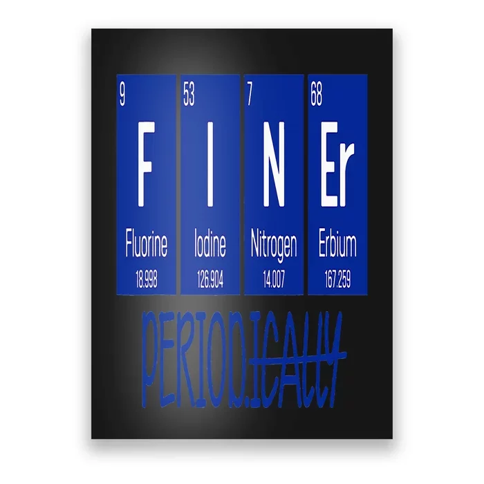 Finer Period Periodical Table Life Zeta Phi Beta Line Poster