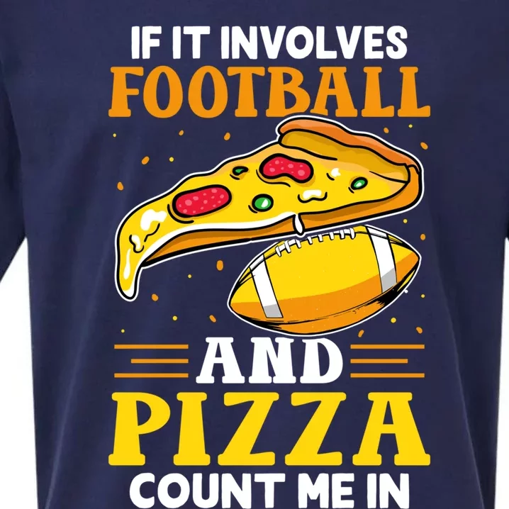 Football Pizza Pizza Party Game Day Sunday Gift Sueded Cloud Jersey T-Shirt