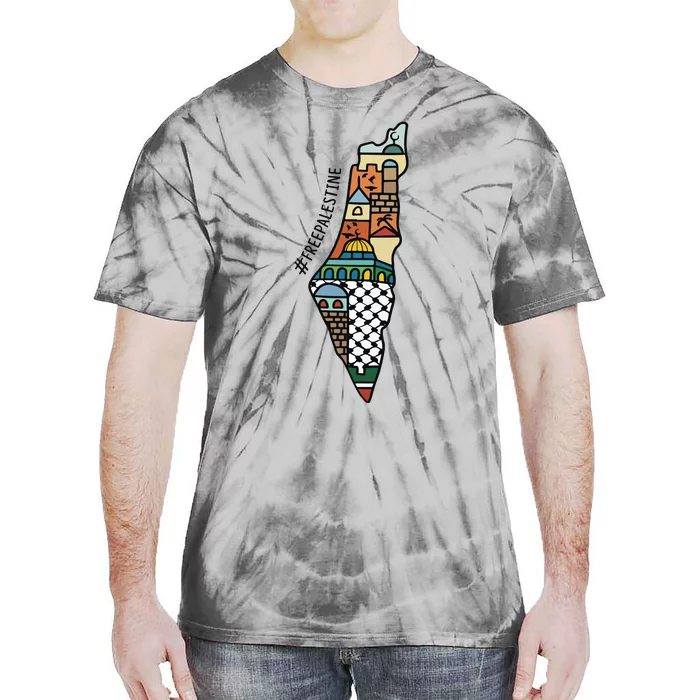 Free Palestine Palestinian Lives Matter Human Civil Rights Tie-Dye T-Shirt