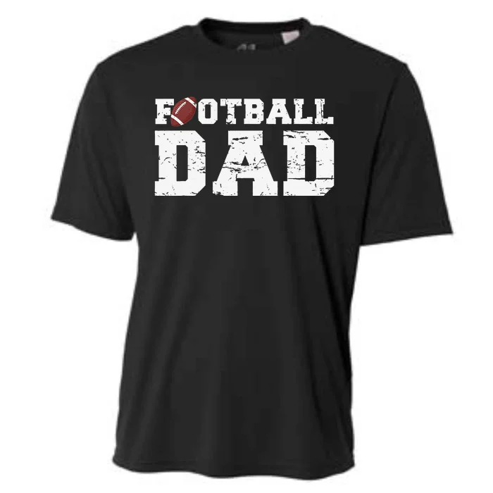 Football Papa Proud Football Dad Cooling Performance Crew T-Shirt