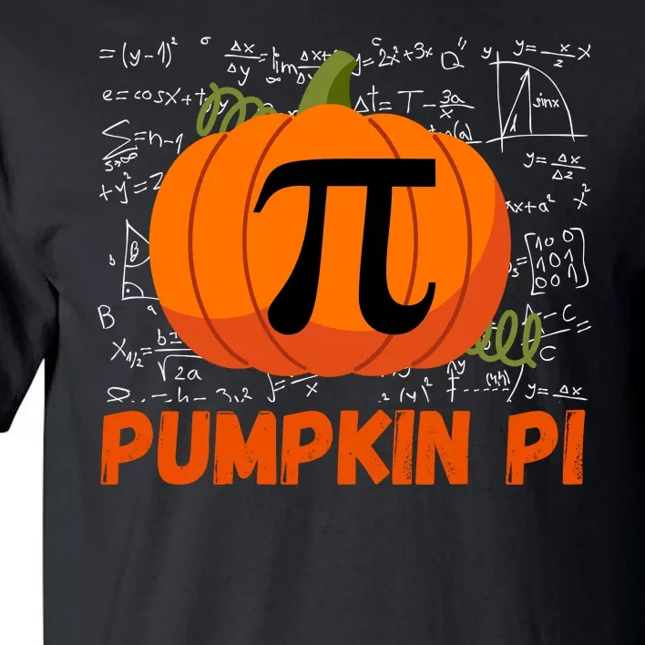 Funny Pumpkin Pie Math Pumpkin Pi Funny Halloween Costume Tall T-Shirt