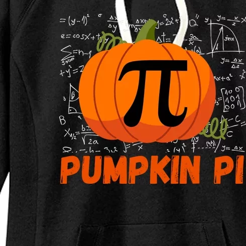 Funny Pumpkin Pie Math Pumpkin Pi Funny Halloween Costume Women's Fleece Hoodie