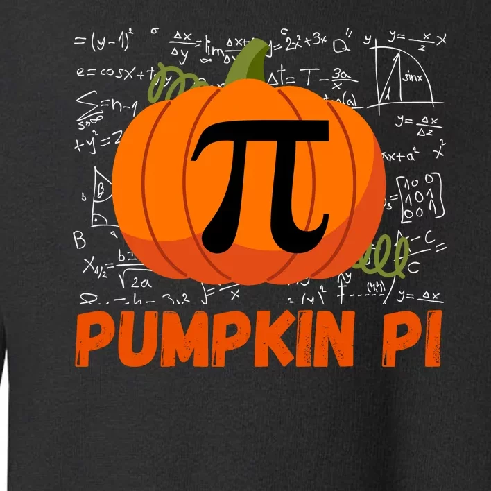 Funny Pumpkin Pie Math Pumpkin Pi Funny Halloween Costume Toddler Sweatshirt