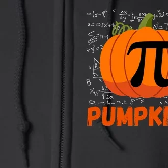 Funny Pumpkin Pie Math Pumpkin Pi Funny Halloween Costume Full Zip Hoodie