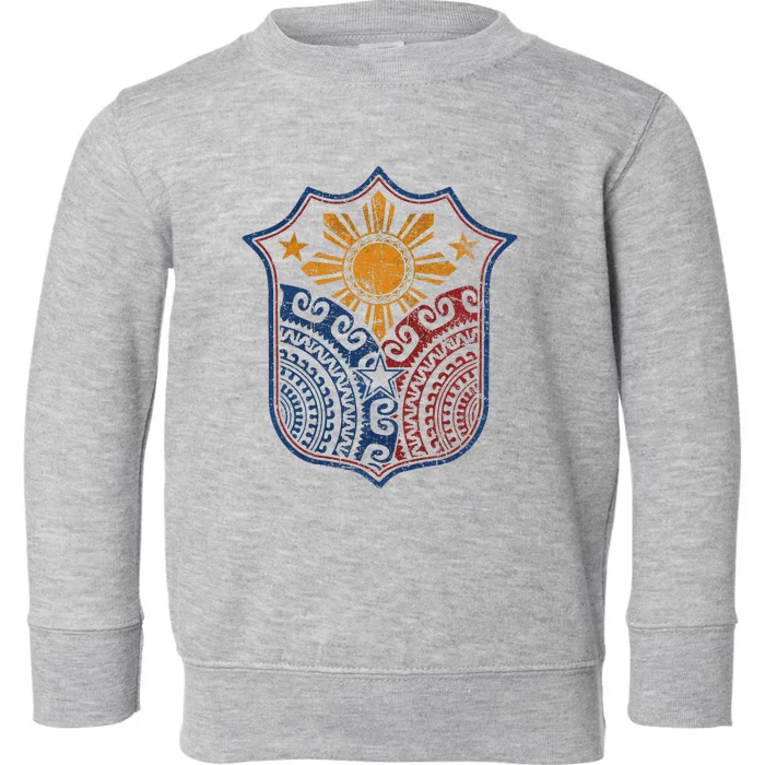 Filipino Pinoy Pride Mandala Tribal Proud Philippines Toddler Sweatshirt