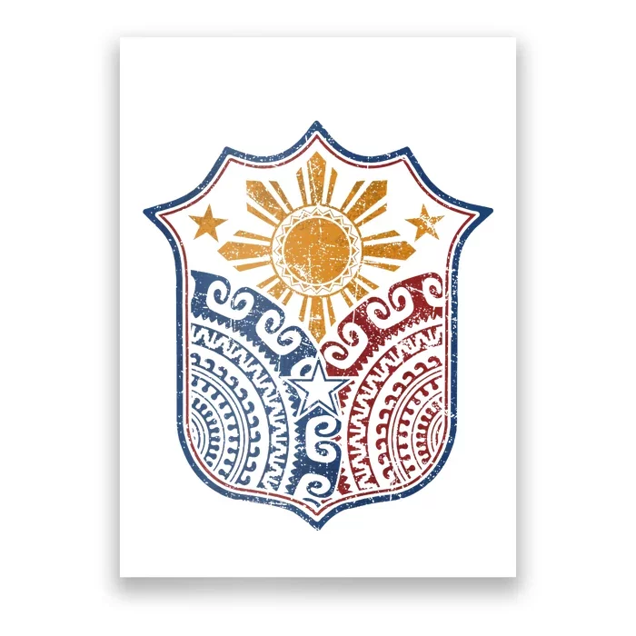 Filipino Pinoy Pride Mandala Tribal Proud Philippines Poster