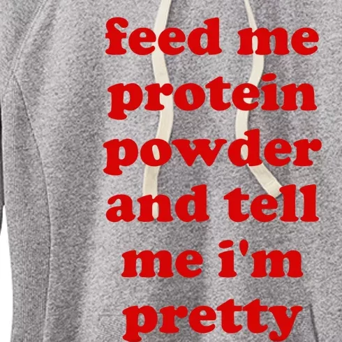 Funny Protein Powder Meme Women's Fleece Hoodie