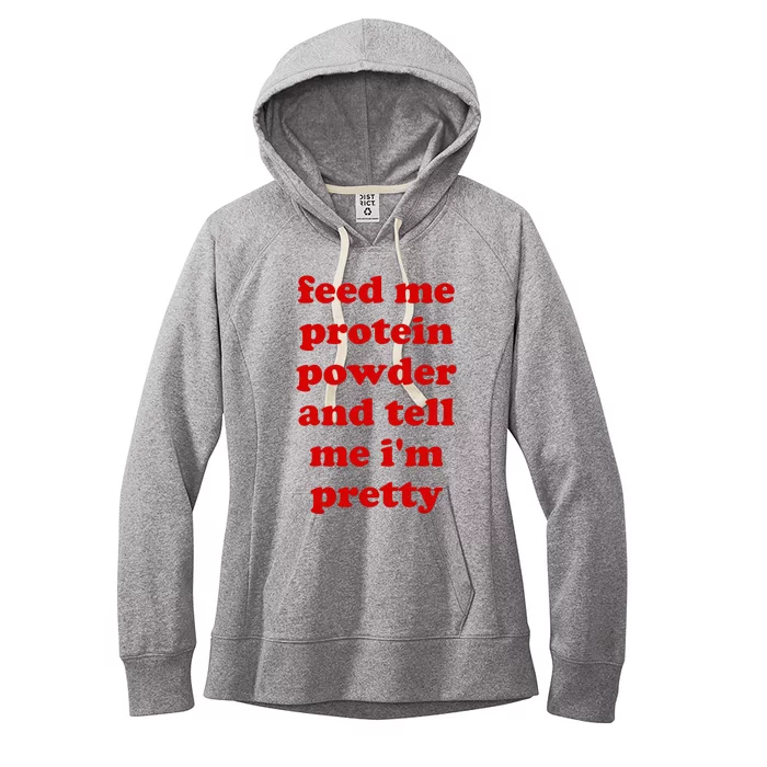 Funny Protein Powder Meme Women's Fleece Hoodie