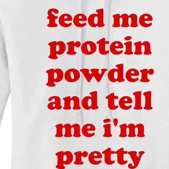 Funny Protein Powder Meme Women's Pullover Hoodie