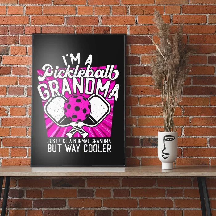 Funny Pickleball Paddle Pickleball Grandma Retro Poster