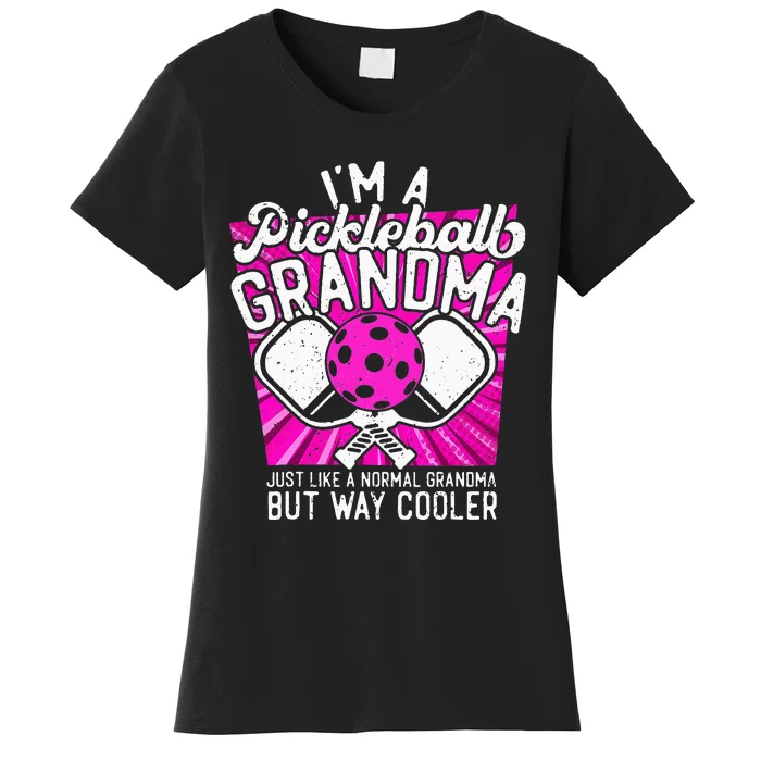 Funny Pickleball Paddle Pickleball Grandma Retro Women's T-Shirt