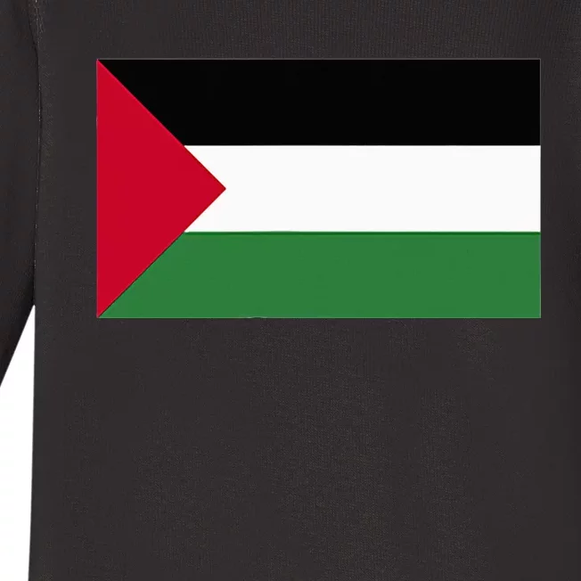 Free Palestine Palestine Flag Baby Long Sleeve Bodysuit