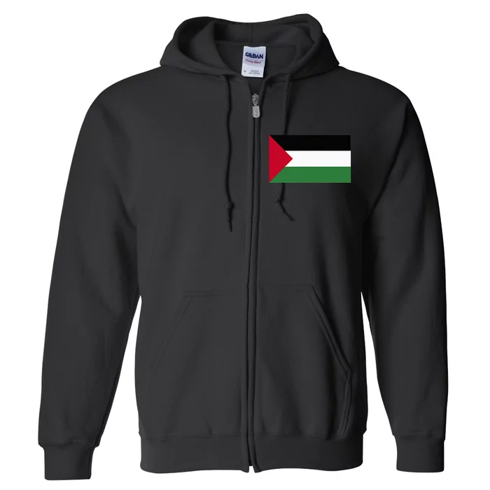 Free Palestine Palestine Flag Full Zip Hoodie