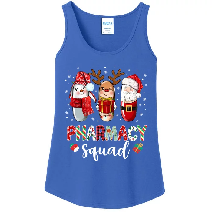 Funny Pills Pharmacist Crew Pharmacy Squad Merry Christmas Great Gift Ladies Essential Tank