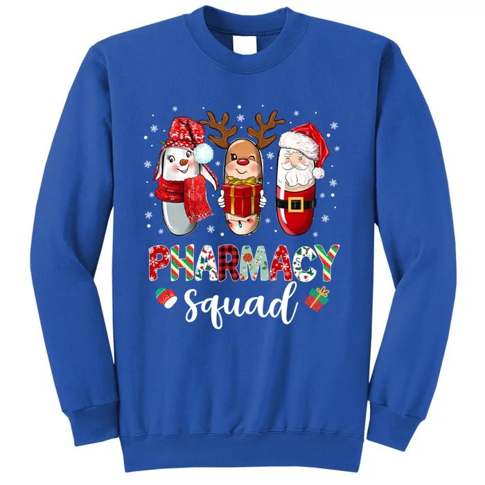 Funny Pills Pharmacist Crew Pharmacy Squad Merry Christmas Great Gift Tall Sweatshirt