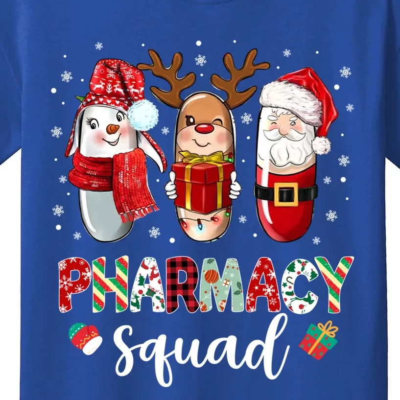 Funny Pills Pharmacist Crew Pharmacy Squad Merry Christmas Great Gift Kids T-Shirt