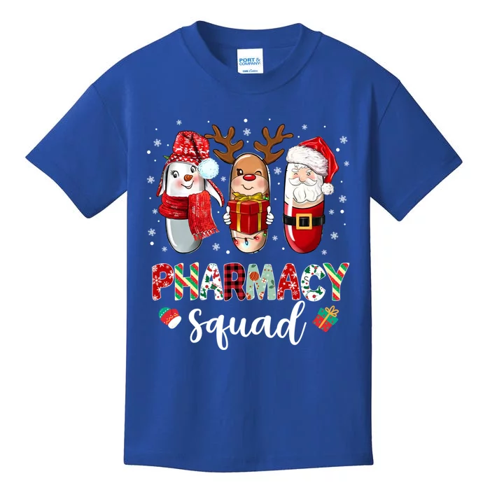 Funny Pills Pharmacist Crew Pharmacy Squad Merry Christmas Great Gift Kids T-Shirt