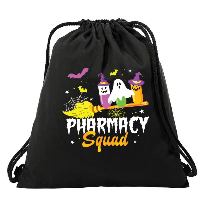 Funny Pills Pharmacy Squad Pharmacist Technician Halloween Drawstring Bag