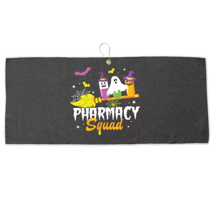 Funny Pills Pharmacy Squad Pharmacist Technician Halloween Large Microfiber Waffle Golf Towel