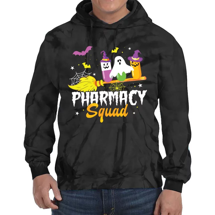 Funny Pills Pharmacy Squad Pharmacist Technician Halloween Tie Dye Hoodie