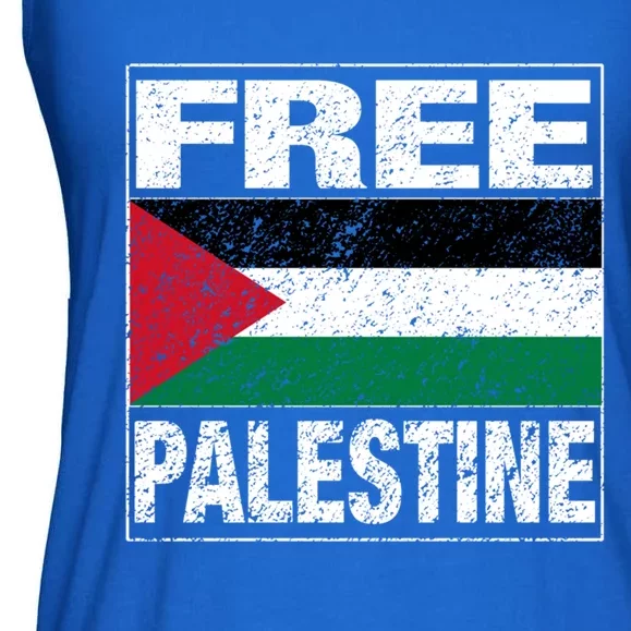 Free Palestine Palestine Flag I Love Palestine Gaza Meaningful Gift Ladies Essential Flowy Tank