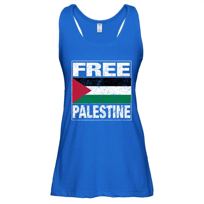 Free Palestine Palestine Flag I Love Palestine Gaza Meaningful Gift Ladies Essential Flowy Tank