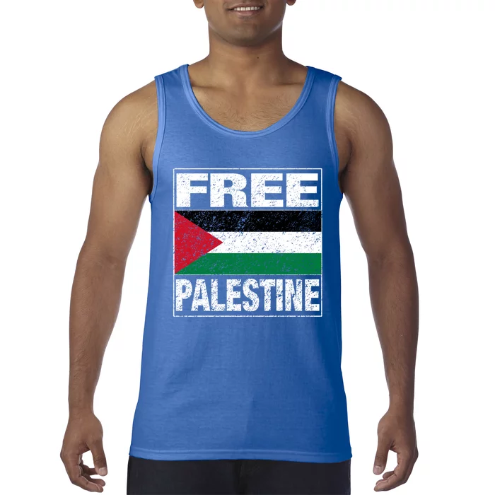 Free Palestine Palestine Flag I Love Palestine Gaza Meaningful Gift Tank Top