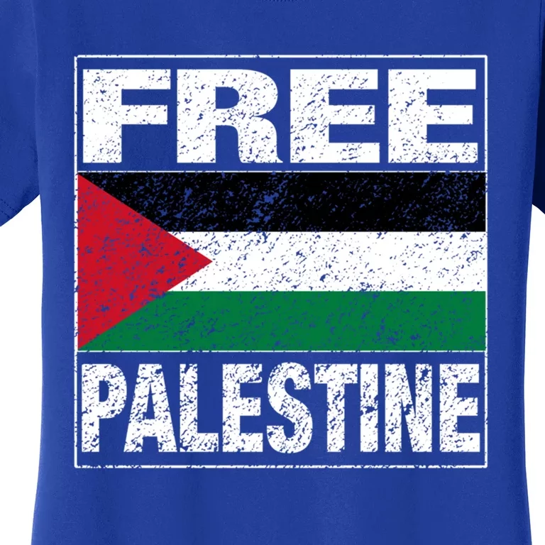 Free Palestine Palestine Flag I Love Palestine Gaza Meaningful Gift Women's T-Shirt