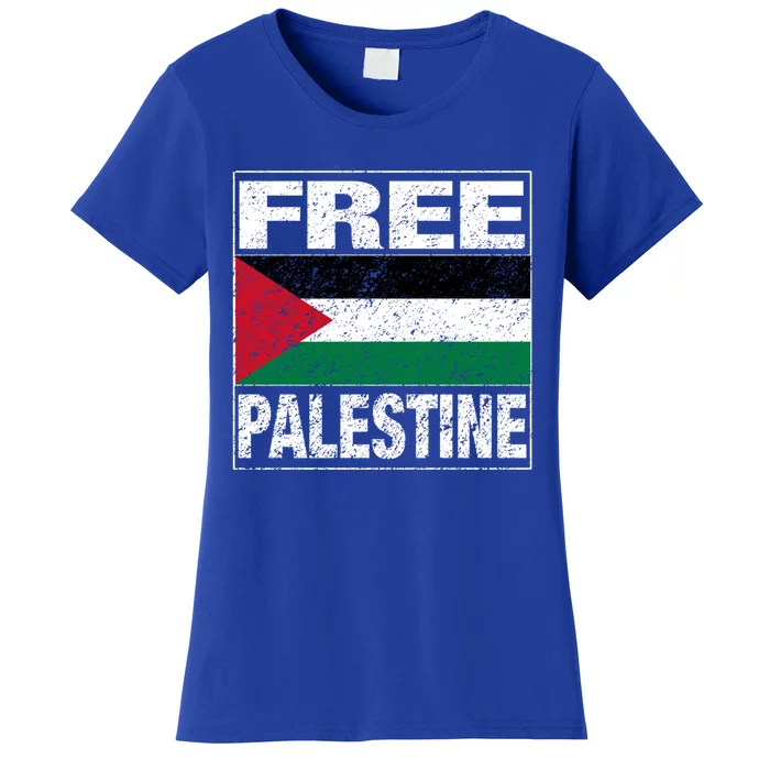 Free Palestine Palestine Flag I Love Palestine Gaza Meaningful Gift Women's T-Shirt