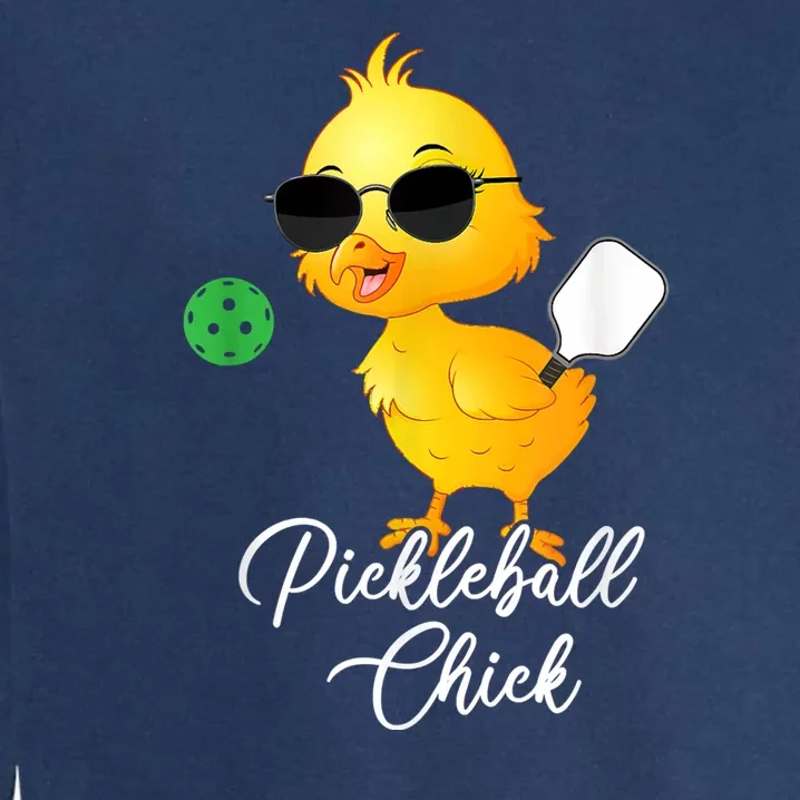 Funny Pickleball Pickleball Chick Garment-Dyed Sweatshirt