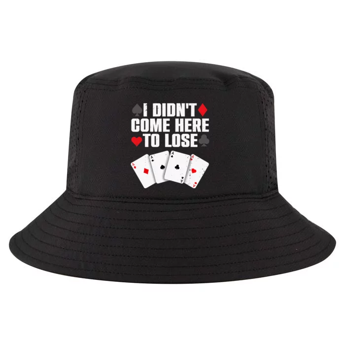 Funny Poker Player Design Gamblers Poker Lover Cool Comfort Performance Bucket Hat