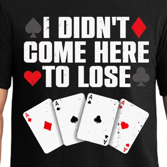 Funny Poker Player Design Gamblers Poker Lover Pajama Set