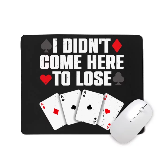 Funny Poker Player Design Gamblers Poker Lover Mousepad