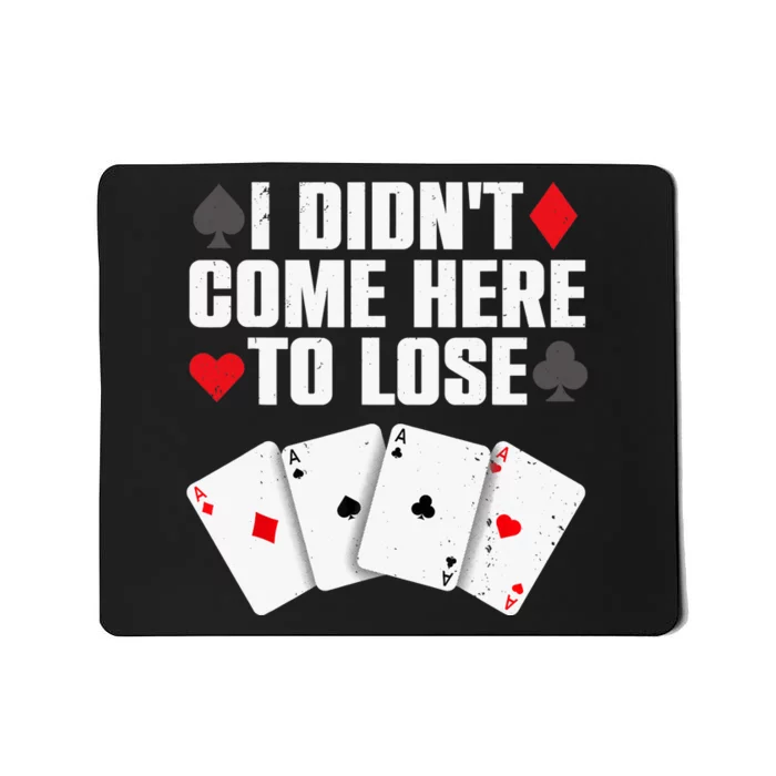 Funny Poker Player Design Gamblers Poker Lover Mousepad