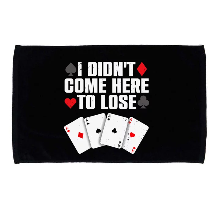 Funny Poker Player Design Gamblers Poker Lover Microfiber Hand Towel