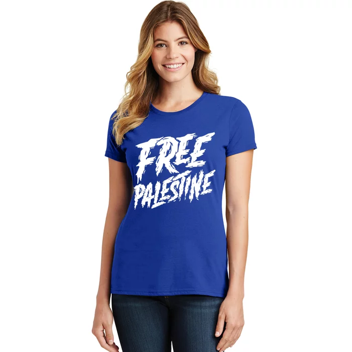 Free Palestine Protest Support For Gaza And Jerusalem Gift Meaningful Gift Women's T-Shirt