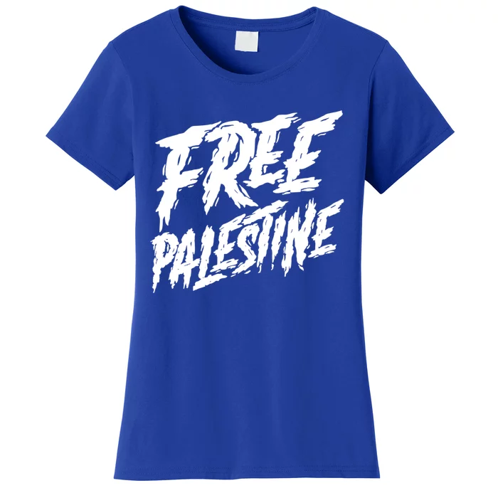 Free Palestine Protest Support For Gaza And Jerusalem Gift Meaningful Gift Women's T-Shirt