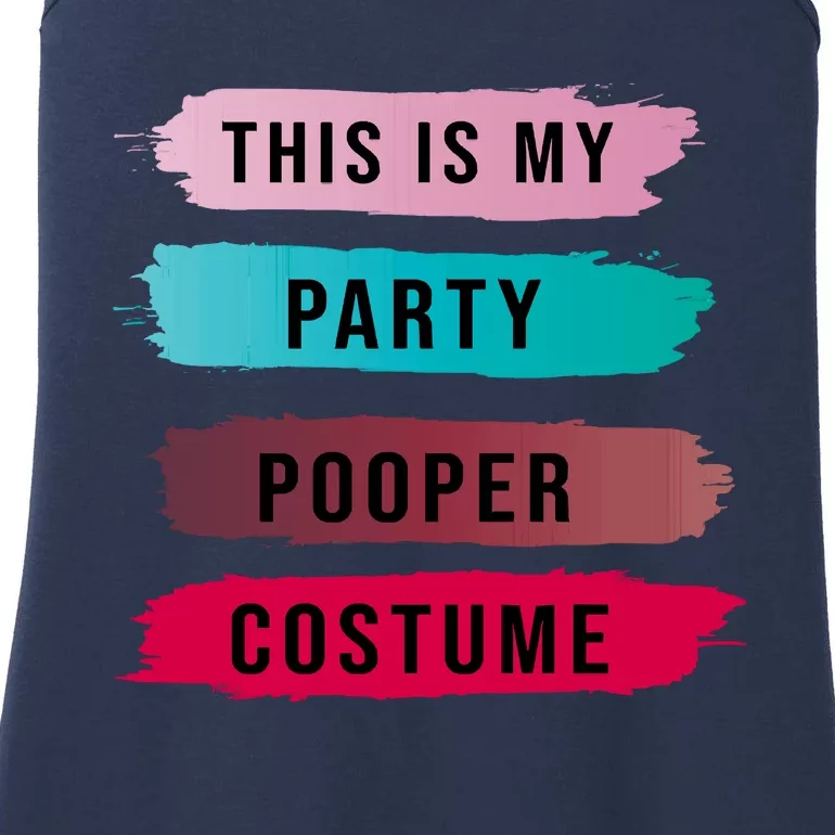 Funny Party Pooper Halloween Costume Ladies Essential Tank