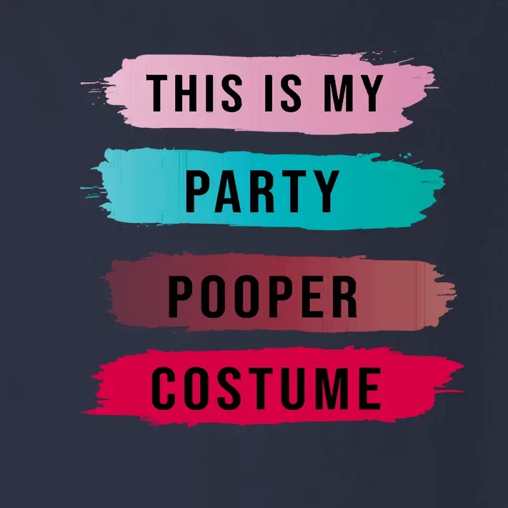 Funny Party Pooper Halloween Costume Toddler Long Sleeve Shirt