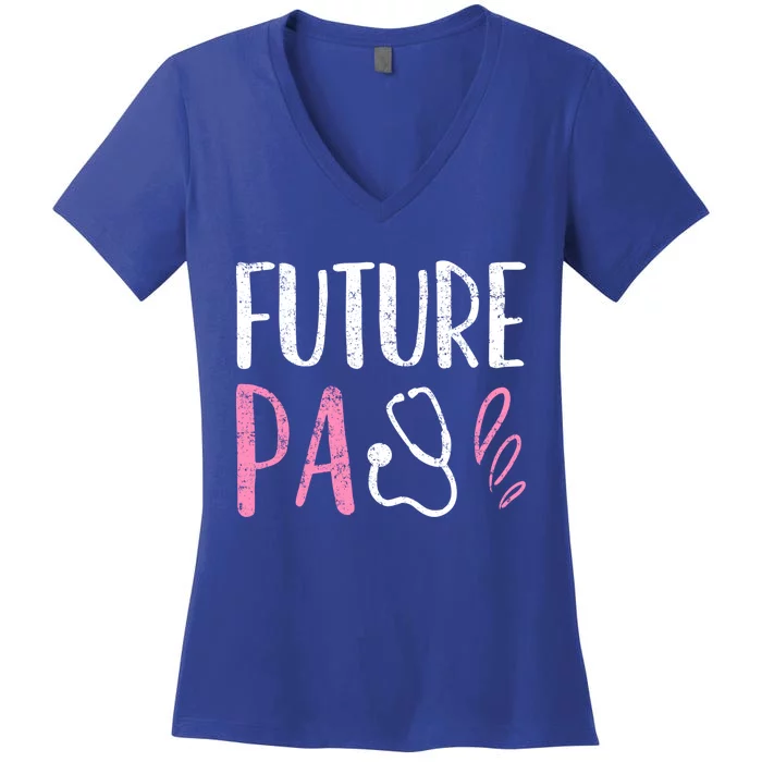 Future Pa Physician Assistant Student Vintage Meaningful Gift Women's V-Neck T-Shirt