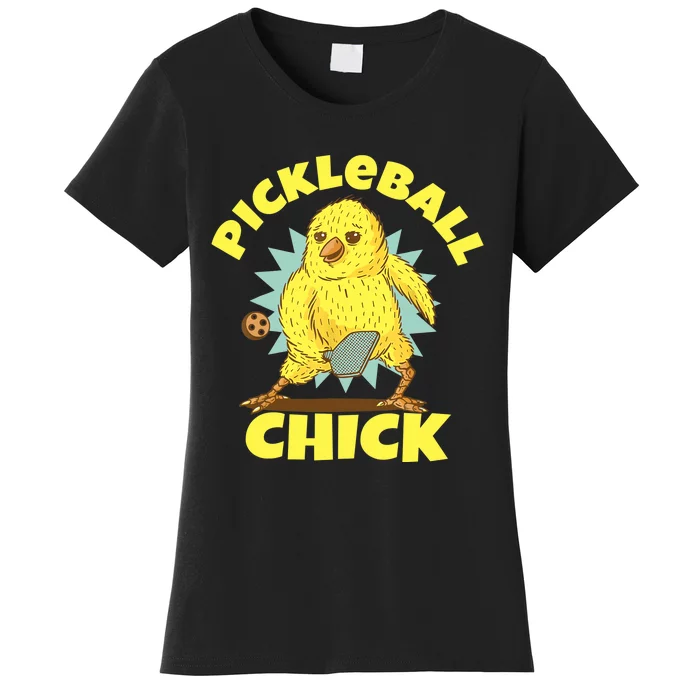 Funny Pickleball Pickleball Chick Player Loves To Play Women's T-Shirt