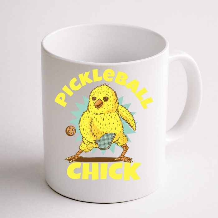 Funny Pickleball Pickleball Chick Player Loves To Play Front & Back Coffee Mug