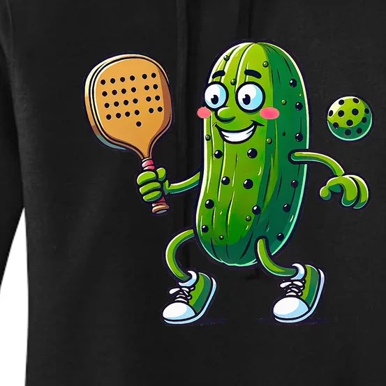 Funny Pickleball Pickle Player Women's Pullover Hoodie