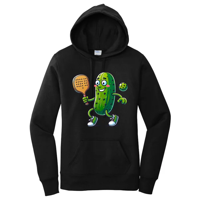 Funny Pickleball Pickle Player Women's Pullover Hoodie