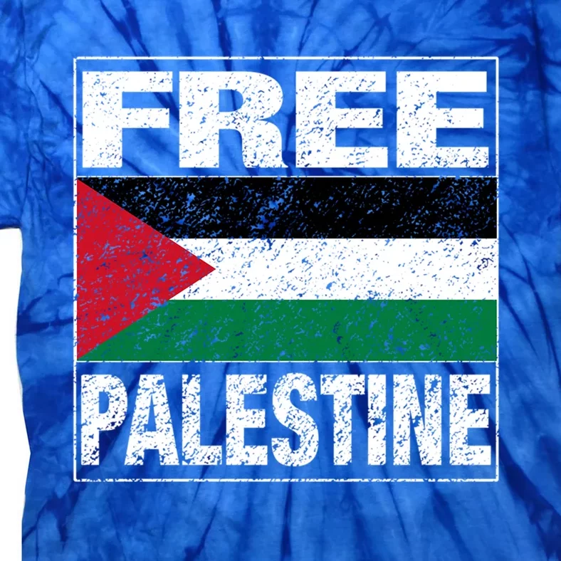 Free Palestine Palestine Flag I Love Palestine Gaza Gift Tie-Dye T-Shirt