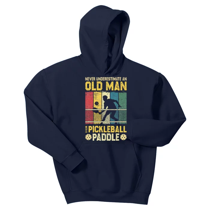 Funny Pickleball Player Pickle Ball Lover Kids Hoodie